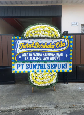 Papan Bunga Duka di Kapas